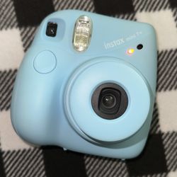 Light Blue Polaroid Camera  