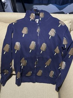 Ice Cream All Over Navy Zip Up