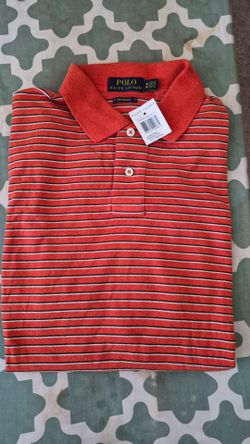 Polo Ralph Lauren Striped Custom Fit Polo Shirt Medium