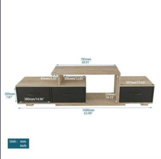 TV Media Console Shelf Stand