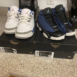 Jordan Retro 3 Wizards, Jordan 13 Brave Blue And Nike Pandas