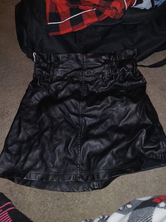 Black Silky Skirt