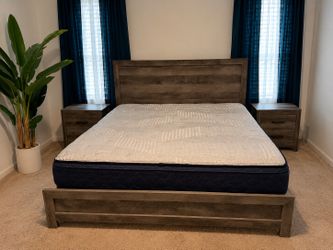 King bed set and Sealy Mattress