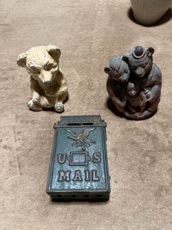 Antique cast iron banks