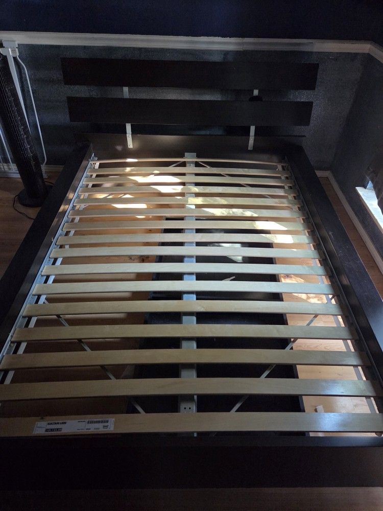 IKEA Full Size Bed Frame With Slats.