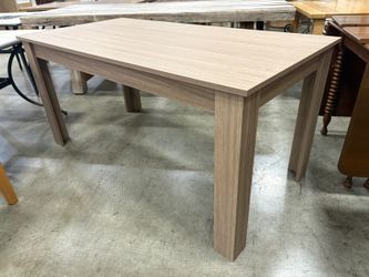 Modern Light Brown Rectangualr Wood Grain Dining Table