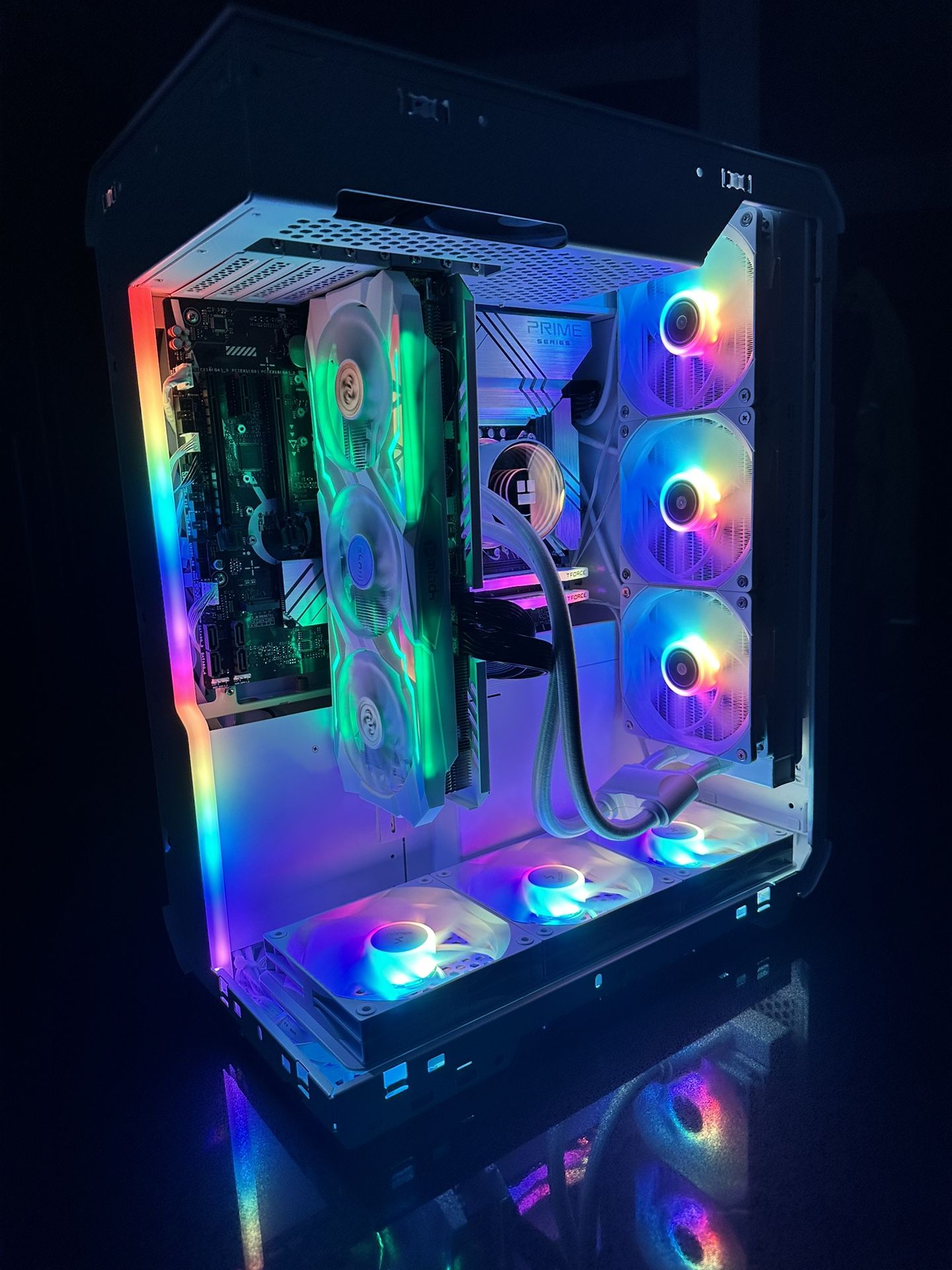 🔥 White Out Custom Gaming PC – RTX 3080 + i5-13400F 🔥