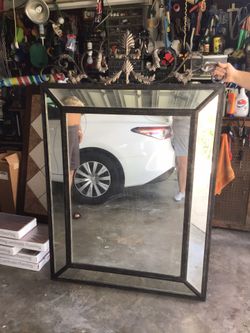 Gorgeous Mirror (Glamourous) It is Heavy But A Great Buy Wrought Iron