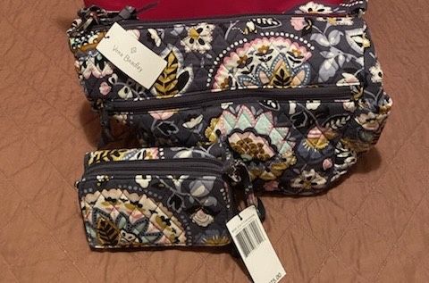 Vera Bradley charmont meadow crossbody and wallet. New!