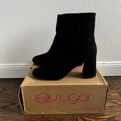 Sugar Women’s Black Ankle High Boots sz 7.5