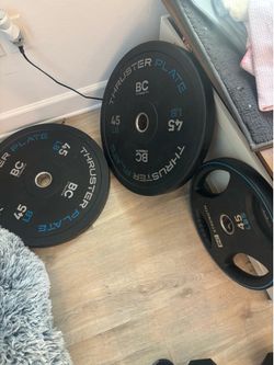 Four 45 pound plates available