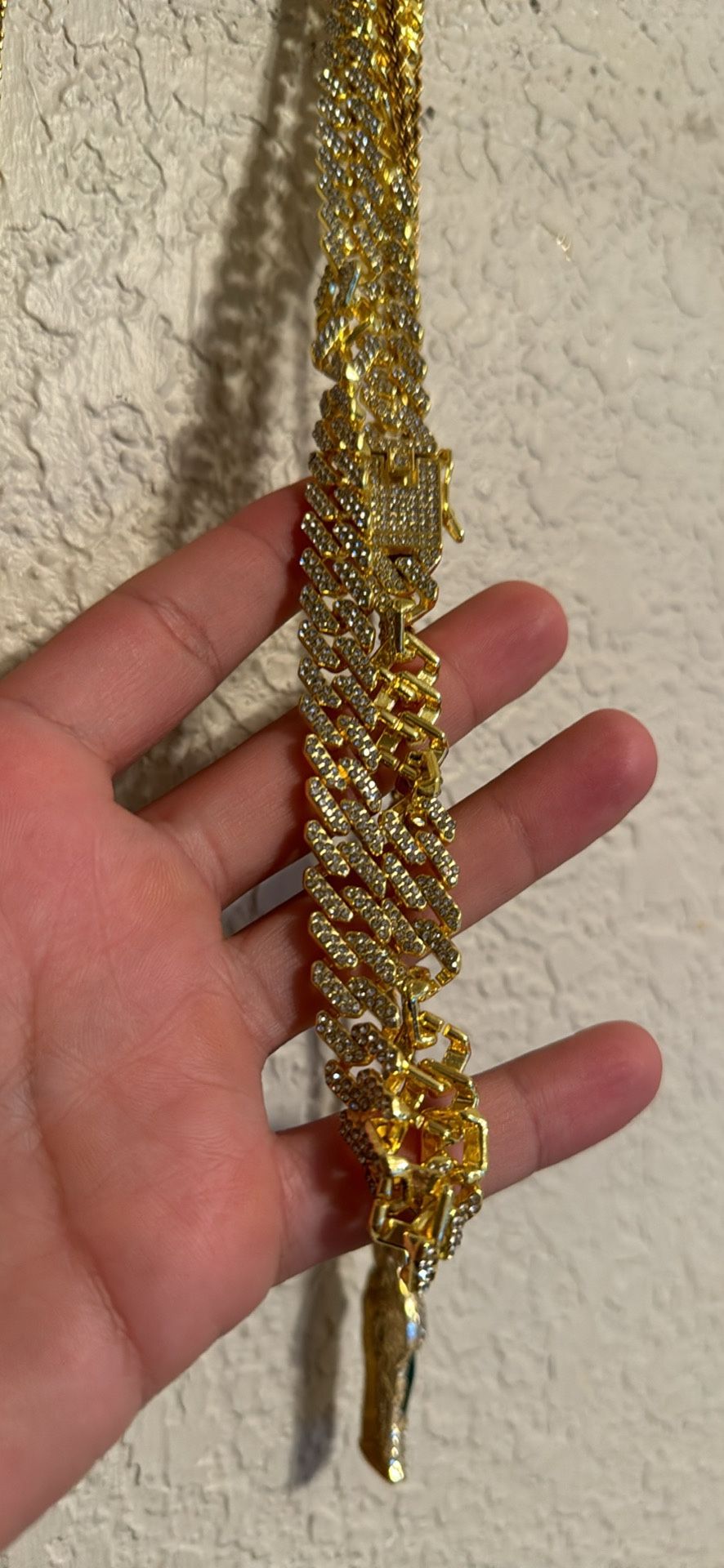 Cuban Link Gold And Diamond Chain