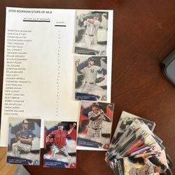 2016 Bowman Stars Of MLB Inserts