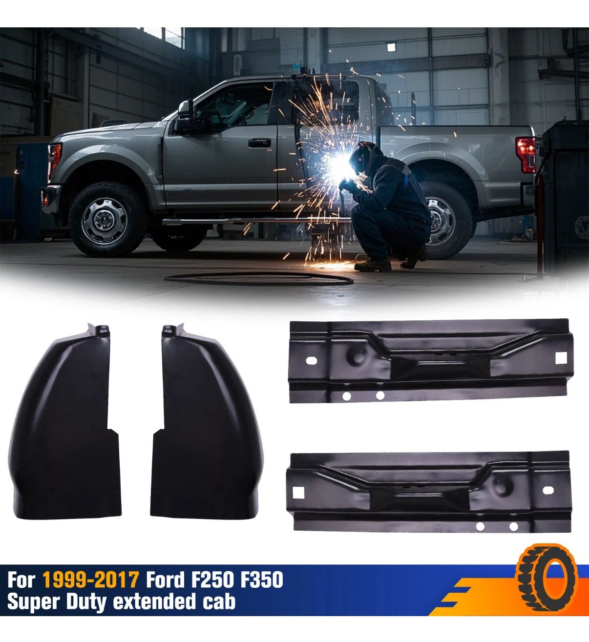 Outer Rocker Panels & Cab Corners For 1(contact info removed) Ford Super Duty Extended Cab