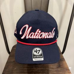 Men's Washington Nationals '47 Blue  Dropshadow Rope Hitch Adjustable Hat