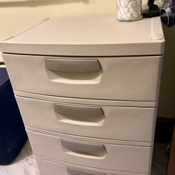 Sterilite 4 Drawer Unit, Durable Plastic Storage for Garages and Basements etc