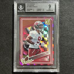 2025 Panini Donruss The Rookies Emeka Egbuka RC BGS  9 MINT Tampa Bay Buccaneers🔥🔥🔥
