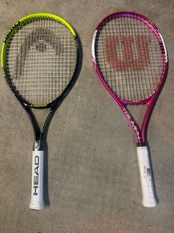 HEAD and Wilson Triumph Tennis Rackets – Set of 2