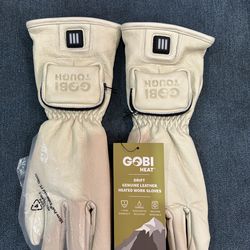 Gobi Heat Drift heated leather work gloves size Medium