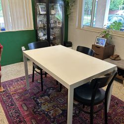 Dining Table- IKEA Extendable With Chairs 