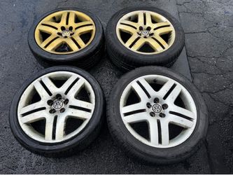 Four Original Volkswagen 17x7-inch Aluminum Wheels 5 on 100mm