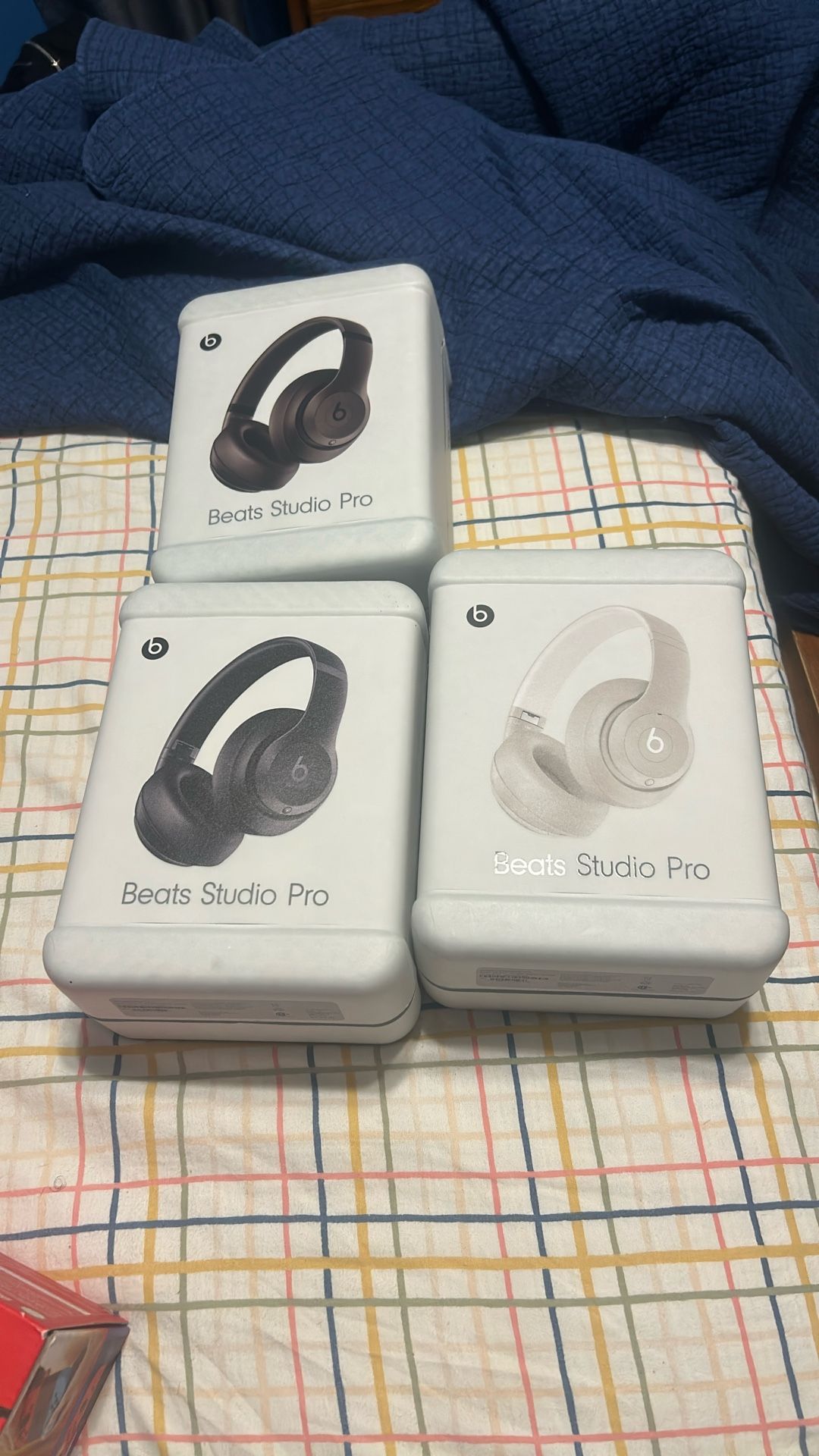 3 Unopened Beats Studio Pros