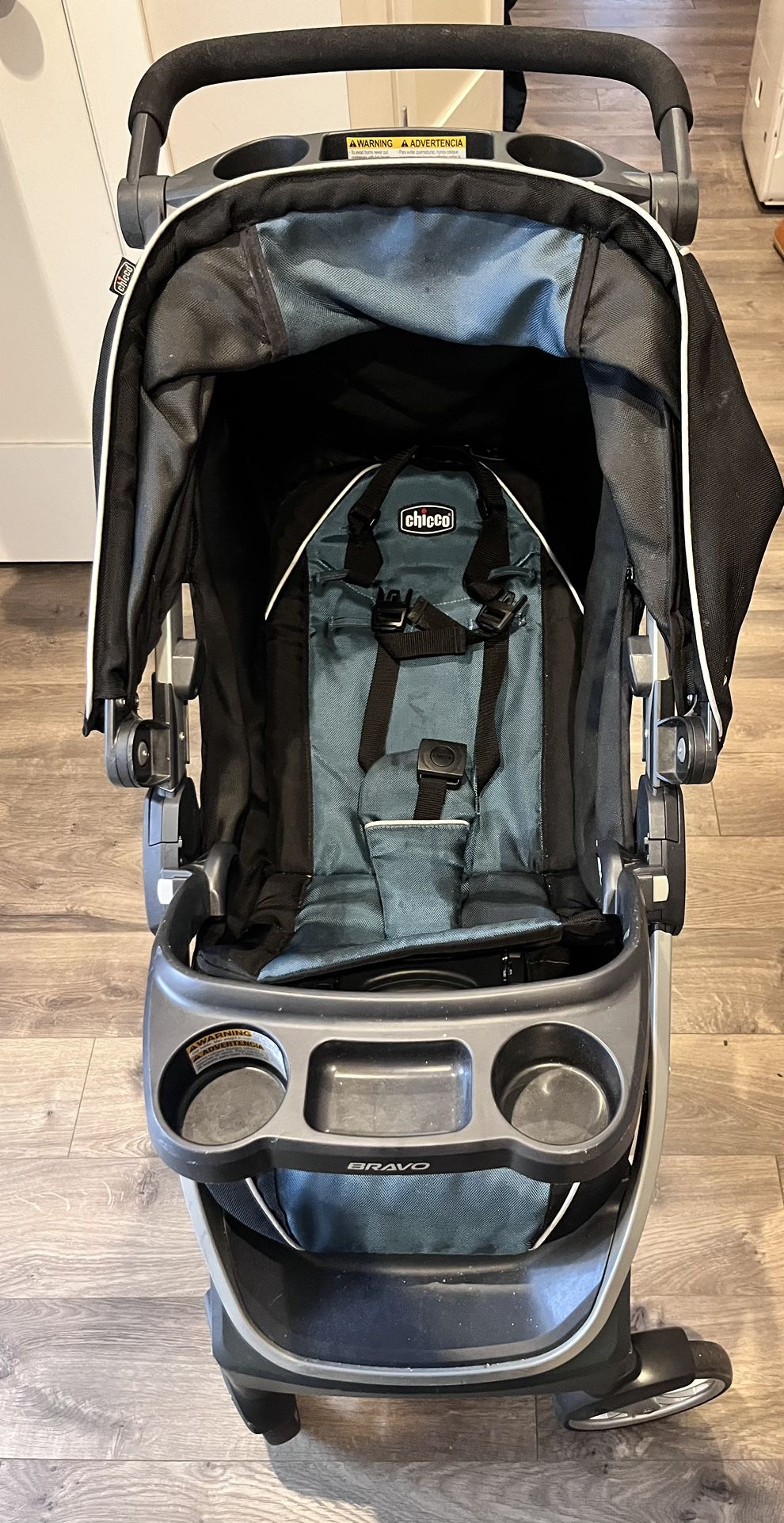 Sparingly Used Stroller - Chicco Bravo 4-in-1 System  - Stroller, Key FIT 30 Car Seat, Child Tray, Car Attachment