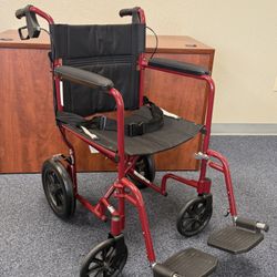 Medline Foldable Lightweight Transport Wheelchair