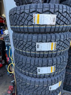 285/70r17 Goodyear tires nuevas con 65,000 millas de garantía las 4