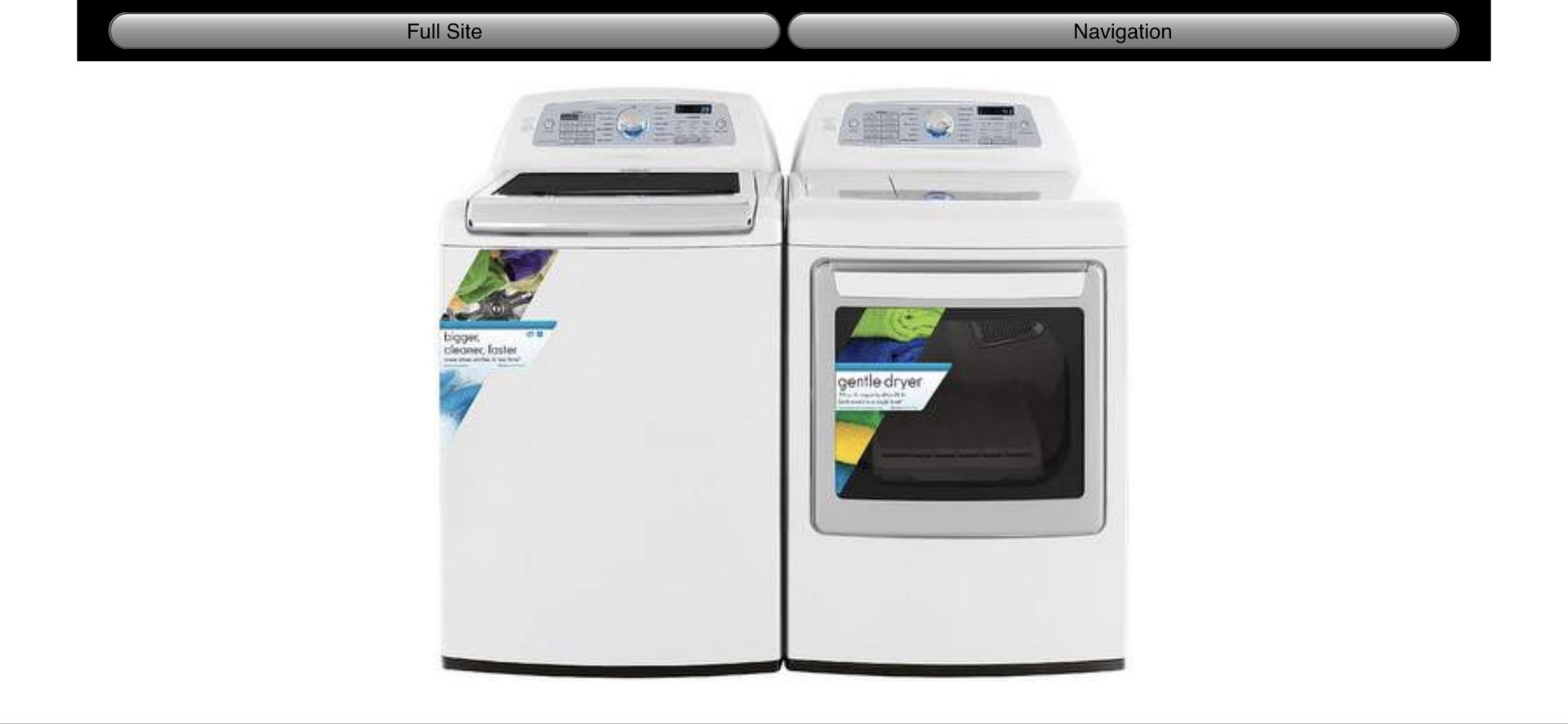 Kenmore Elite Washer and Dryer Set