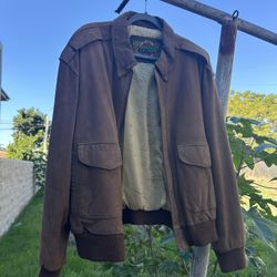 G-III 100% Leather Bomber Jacket 