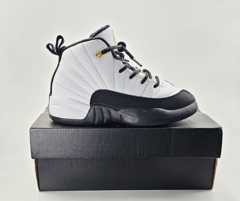 Nike Air Jordan 12 Retro Royalty Taxi White/Black 151186-170 Preschool Size 12C