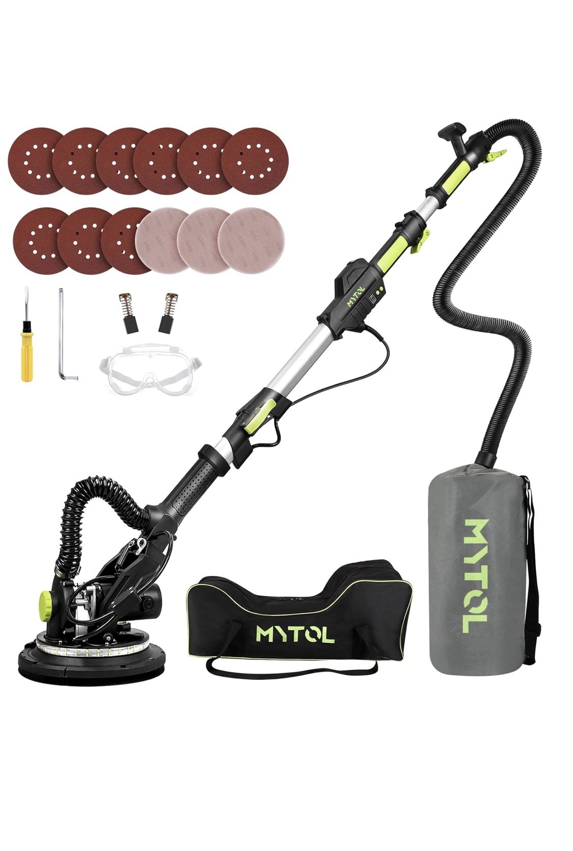 NEW 7.2A Electric Drywall Sander with Vacuum Dust Collection
