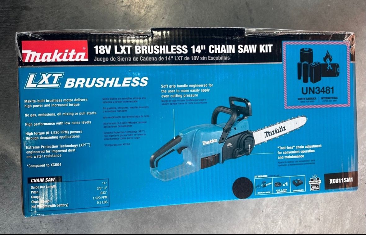 Makita chainsaw kit XCU11SM1