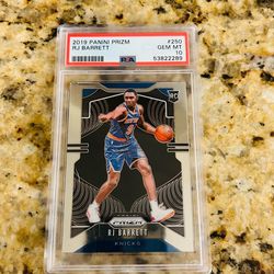 RJ Barrett rookie Prizm PSA 10