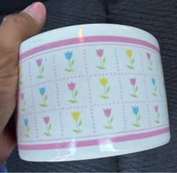 F.T.D.A. Tulip Pattern Ceramic Planter