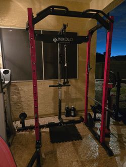 MIKOLO WORKOUT CAGE & WEIGHTS