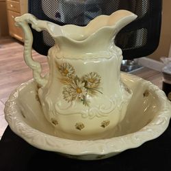 Bowl And Pitcher Antique
