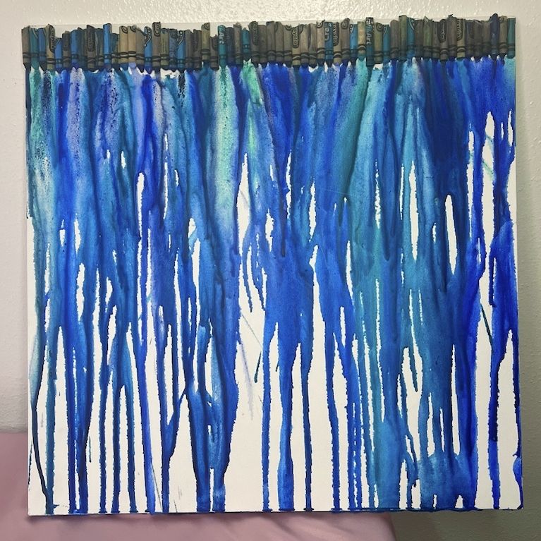 How to Make Rainbow Melted Crayon Art