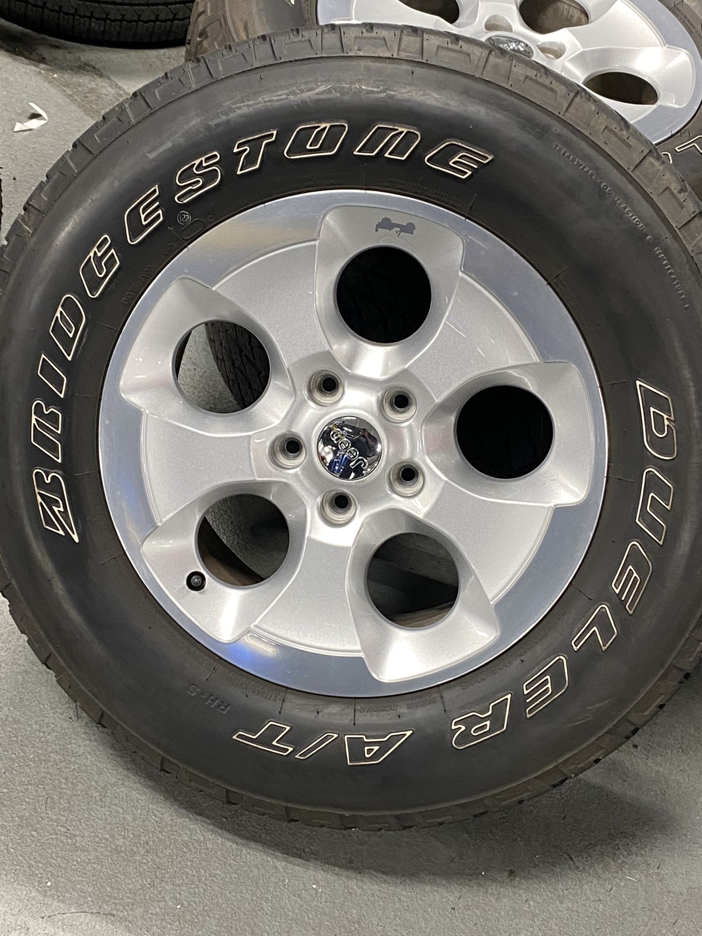 Set of Used Rims and Tires Jeep Wrangler