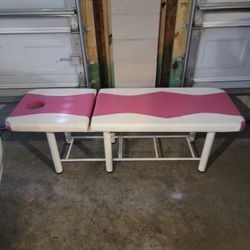Folding table for massage or makeup