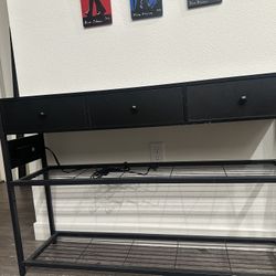 Black Entryway Table