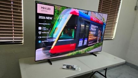 New 65 Inch Mini LED Samsung M70 Smart TV 4K UHD. Brand new 2026 Model.