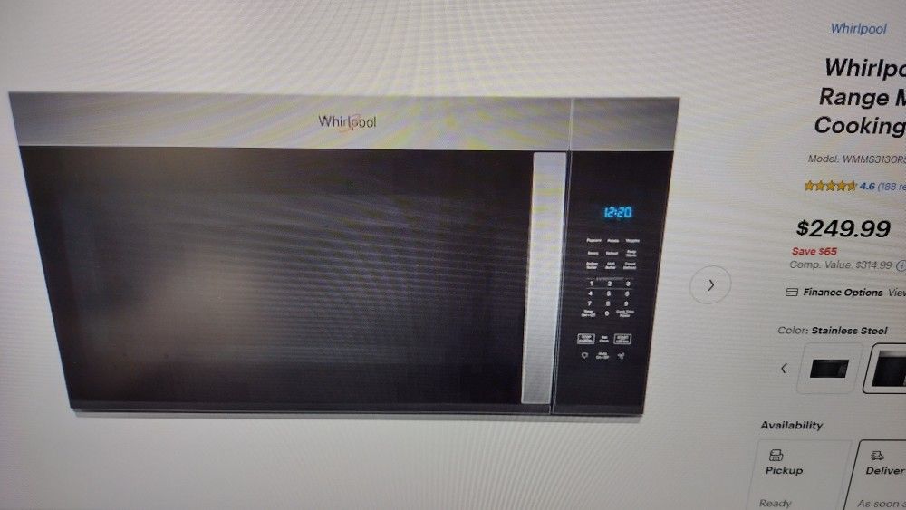 Brand New In Box Whirlpool 1'7 Cu Ft Microwave