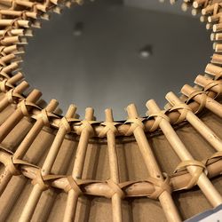 NEW Rattan Mirror 20” Diameter - Room 2 Room