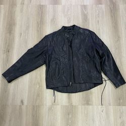Genuine Leather Motorcycle 🏍️ Riding Jacket