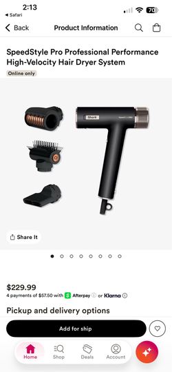 shark blow dryer