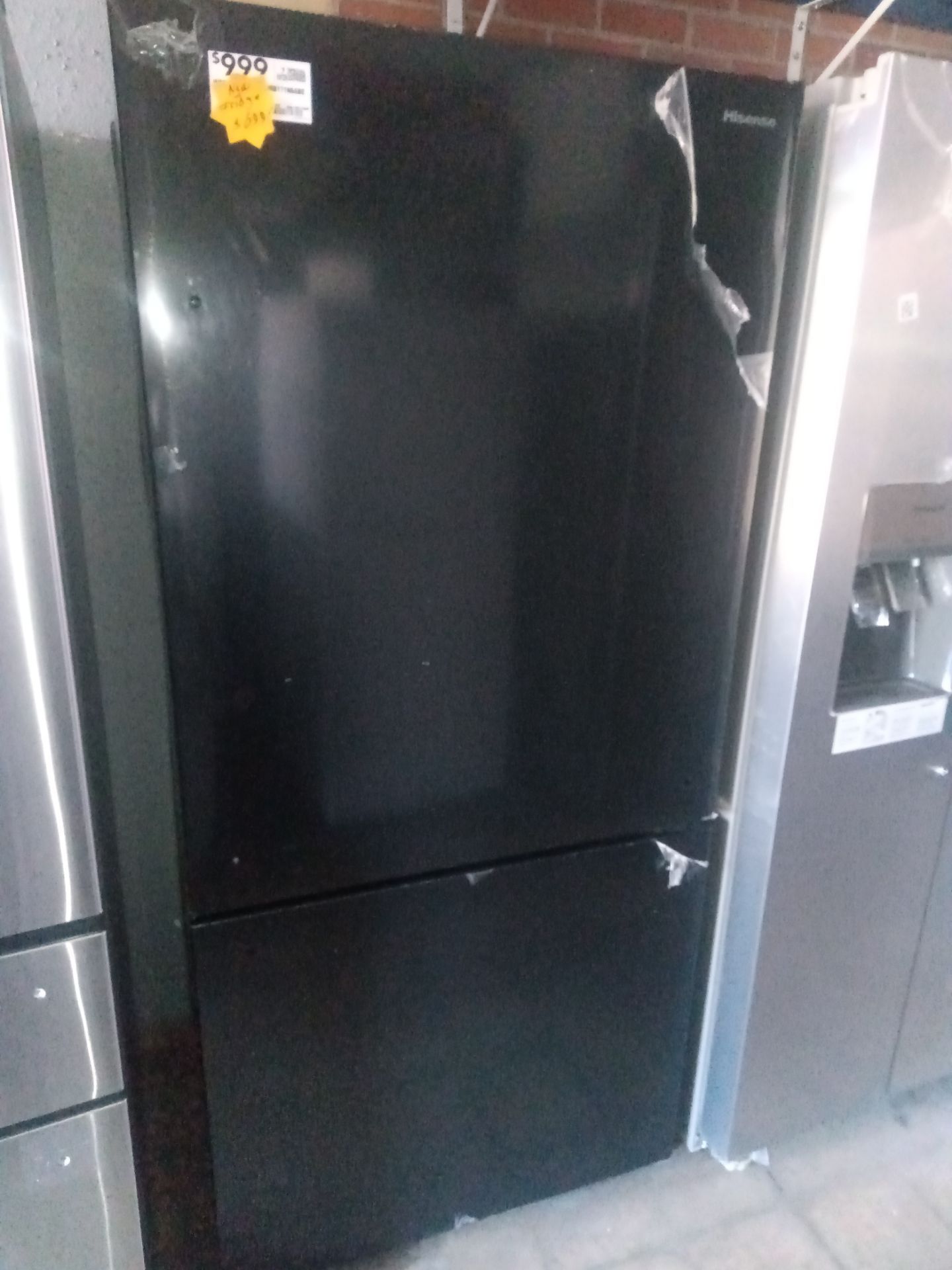 New hisence refrigerator black French door and REPAIRS