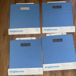 (4) 13x13x13 Blue Fabric Bins - Brightroom