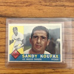 1960 Topps #343 Sandy Koufax Card